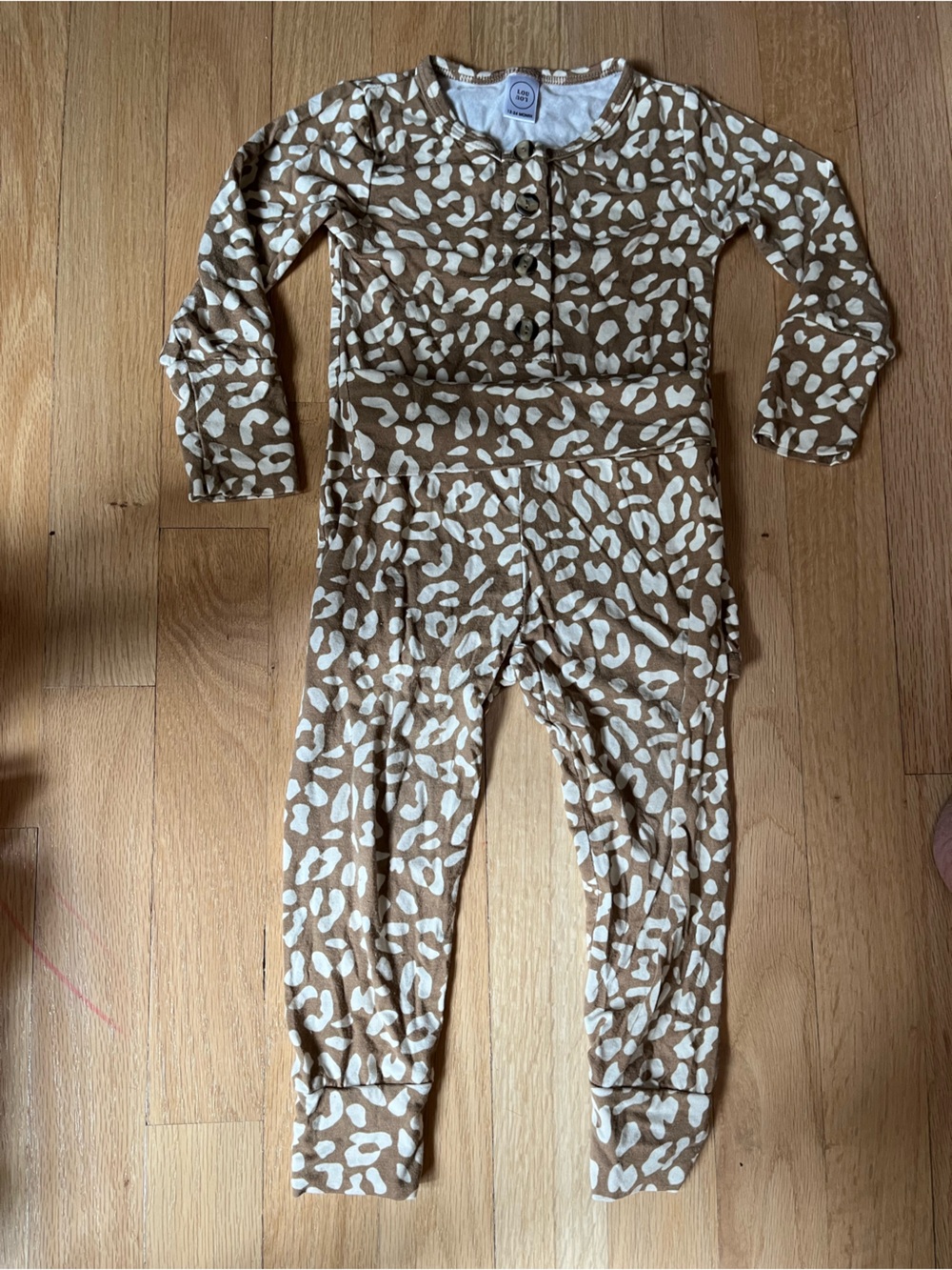 Kids Brown Leopard-Print Two Piece Set